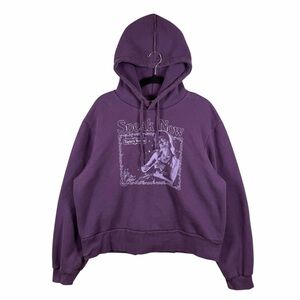 The‎ Story of Us Purple Crop Hoodie Sz XL
